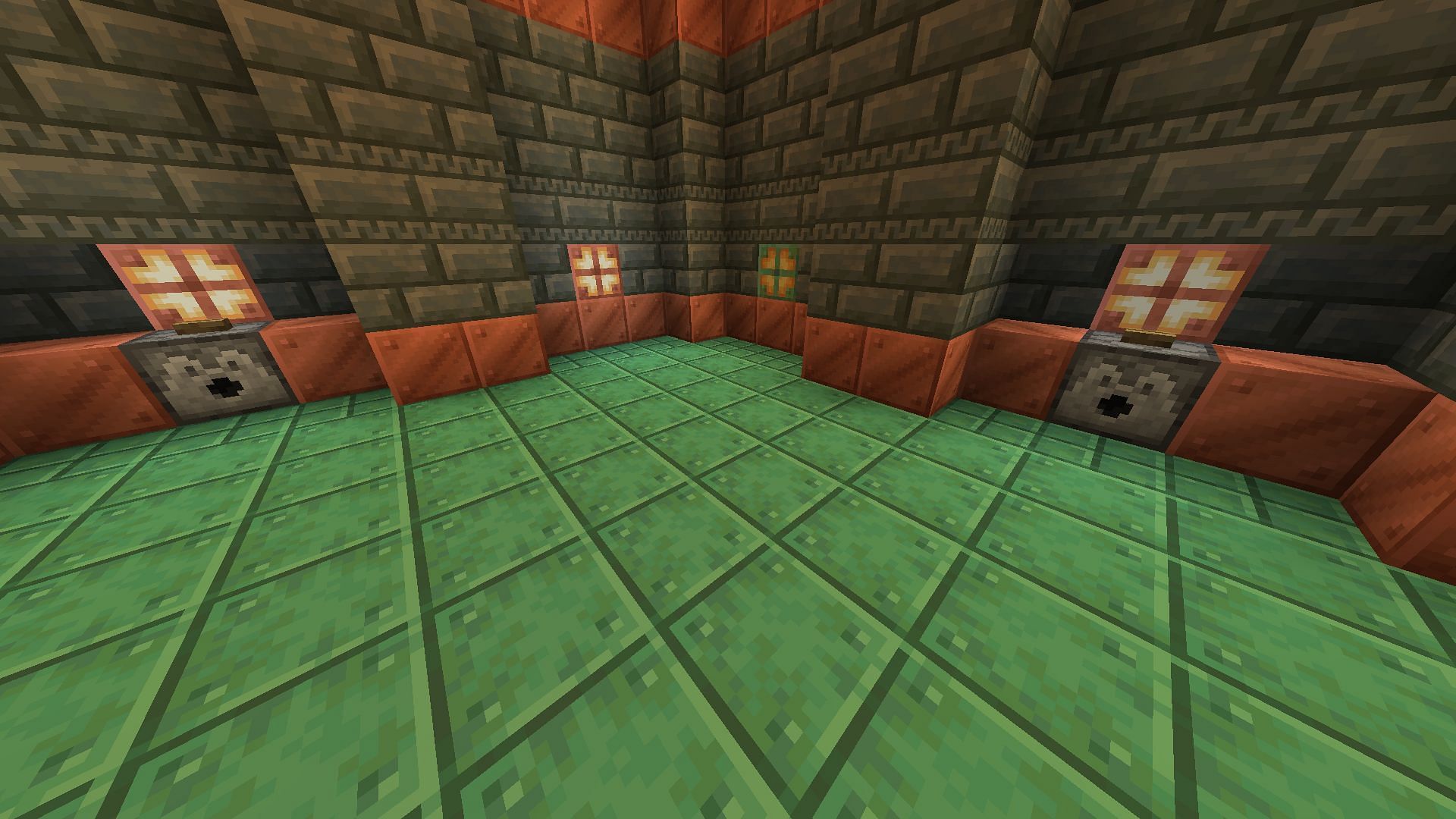 Dispensers don't have the best loot in trial chambers, but they're lootable all the same (Image via Mojang)